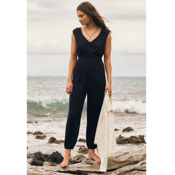 Z Supply Indy Knit Jumpsuit, Black M NWT - Picture 2 of 16